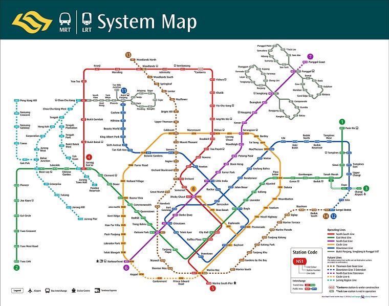 MRTの地図